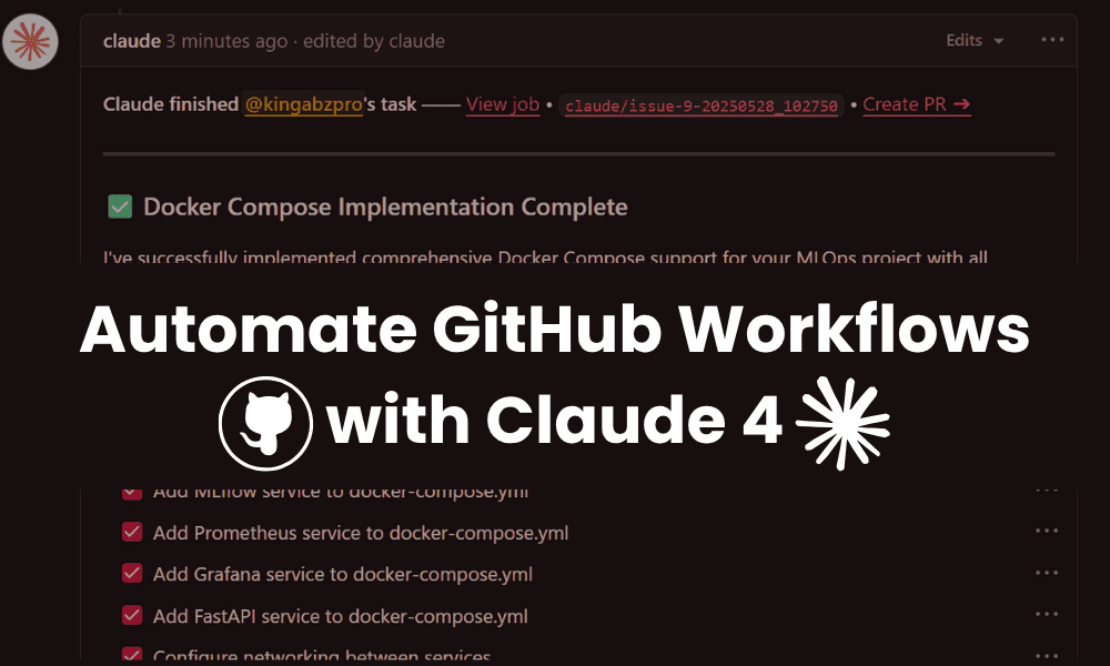 # GitHub 워크플로우 자동화를 위한 Claude 4 활용 가이드
