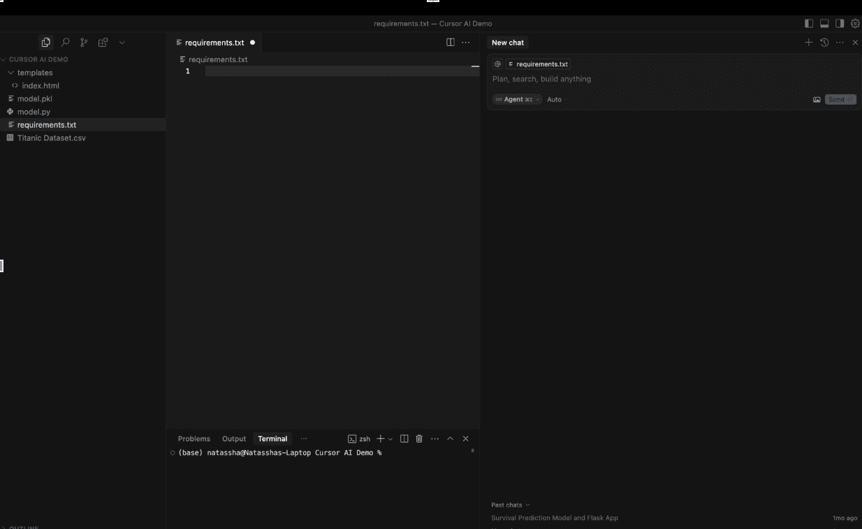 Cursor AI Interface