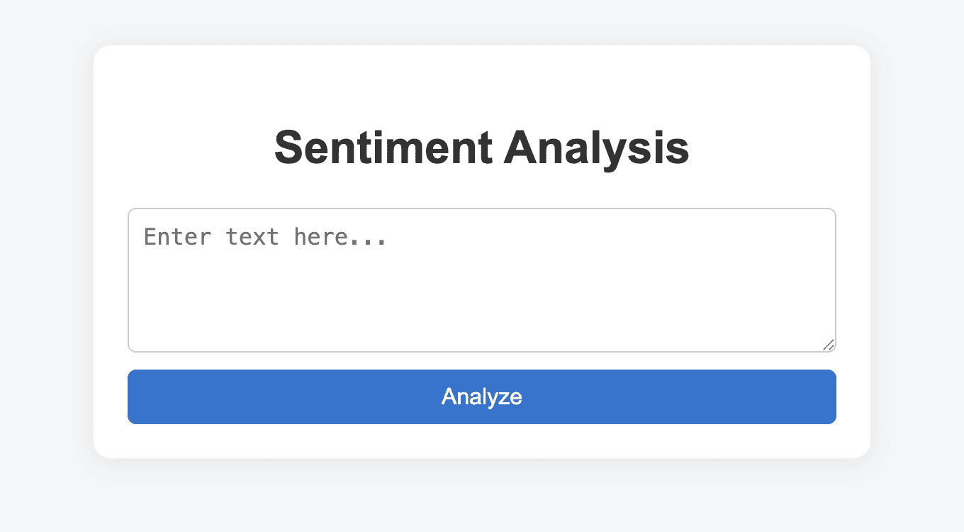 Sentiment Analysis App with Cursor